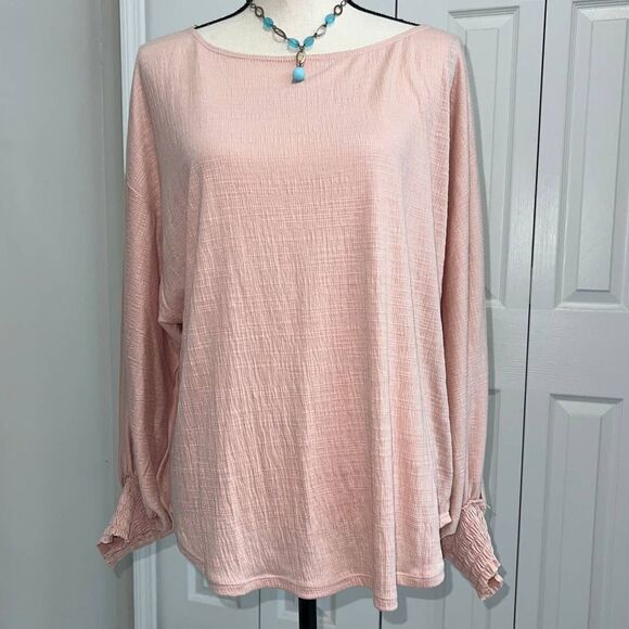 Max Studio Pink Poet Sleeve Blouse - XL (NWT) - Picture 1 of 10